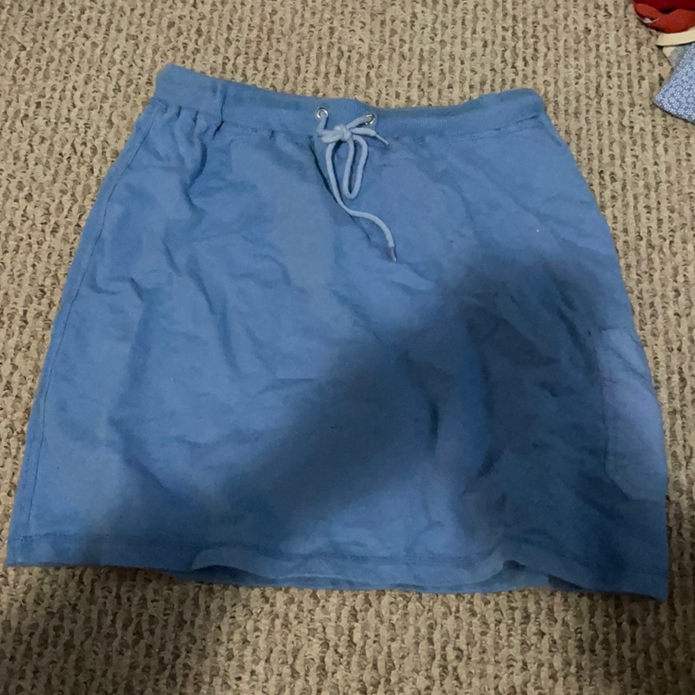blue sports skirt